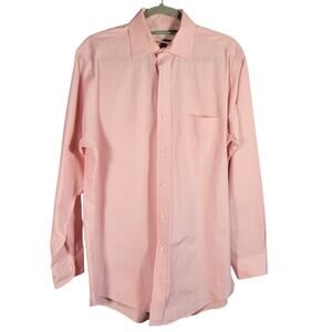 Brooks Brothers Pink Dress Shirt 15.5 33 Regent Fit Cotton Long Sleeve Button Up